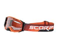 Scorpion MX S24, occhiali 3XL male Nero/Arancione Trasparente