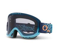 Maschera MTB Oakley O-Frame 2.0 Pro M Troy Lee Design blu navy trasparente blu navy trasparente