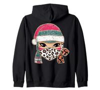 Maschera Natalizia da Ninja, Leopardo, Babbo Natale Felpa con Cappuccio