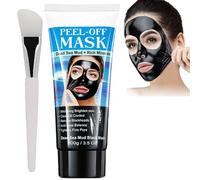 Maschera nera al fango del Mar Morto, maschera detergente peel-off ricca di minerali, maschere viso per la rimozione dei punti neri per la pulizia profonda di sporco, pori e pelle (1Pcs)