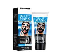 Maschera nera al fango del Mar Morto, maschere detergenti peel-off ricche di minerali, detergente delicato per la pelle morta, aiuta a esfoliare, purificare e nutrire la pelle (1Pcs)