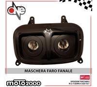 MASCHERA NERA CON FARO ALOGENO ONE CAMAMOTO PER YAMAHA BW'S DAL 2004