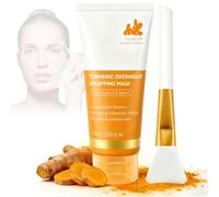 Maschera Notte Wrapping Al Curcuma 75ml, Maschera Collagene Viso Peel-Off Con Acido Kojico E Retinolo, Maschera Viso Idratante Per La Cura Del Viso, Nutrire La Pelle, Donare Luminosità E Compattezza