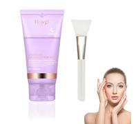Maschera Notturna Al Collagene, Collagen Night Wrapping Mask, Collagene Mask, con Pennello per Maschera Viso, Integratore Collagene, Nutrimento Profondo, Lenitivo e Riparatore