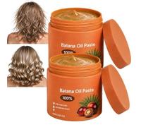 Maschera Nutriente per Capelli all'Olio di Batana, Trattamento Nutriente Profondo per la Cura del Cuoio Capelluto,Pasta di Olio di Batana,Crema Idratante Riparatrice per Capelli Crespi Ricci (2pcs)