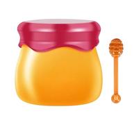 Maschera nutriente per labbra, balsamo per labbra - Maschera per labbra dal design in vasetto da 9 g per labbra secche, balsamo per labbra maschera per dormire, pennello per labbra incluso, sfuma le l