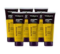 Maschera NUTRITIVE FLASH 1 MINUTE, Trattamento Intensivo Nutriente. Con Ceramidi Vegetali e Pantenolo, Per Capelli Secchi, Spenti 190ml (6 Unità)
