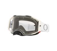 Maschera OAKLEY AIRBRAKE MX TUFF BLOCKS bianca motocross Enduro