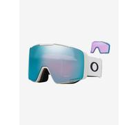 Maschera Oakley Line Miner Pro L Matte White con lente Prizm Snow Sapphire Iridium + Prizm Iced Iridium