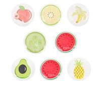 Maschera Occhi Ghiaccio Pvc Gel 8 Pezzi, Design Frutta Misto