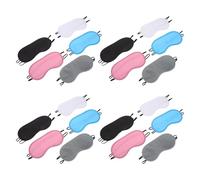 Maschera Occhi Oscurante Nera 20 Pezzi per Dormire | Fascia Elastica Sottile, Copertura Completa della Luce, Adatta a Riposo e Giochi Notturni