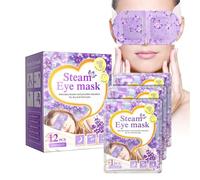 Maschera Occhi Vapore - Set 12pcs Mascheraa Riscaldante | Patch Caldo per Affaticamento Oculare | Maschera Sonno Blocca Luce | Relax Cura Occhi per Notte, Viaggio, Casa