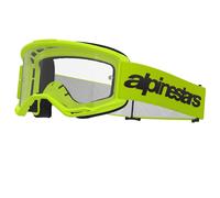 Maschera Cross Alpinestars Vision 3 Wordmark Lente Trasparente Giallo Fluo Giallo Fluo