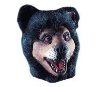 Maschera orso in gomma animale con peli