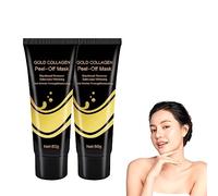 Maschera peel-off in oro 24k giovanile Maschera per il viso di pulizia profonda Maschera al collagene d'oro Maschere facciali idratanti profonde Maschere per peeling viso antietà per tutti i tipi di p