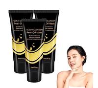 Maschera peel-off in oro 24k giovanile Maschera per il viso di pulizia profonda Maschera al collagene d'oro Maschere facciali idratanti profonde Maschere per peeling viso antietà per tutti i tipi di p