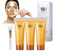 Maschera Peel Off Peel Off, maschera Gold Foil Peel-Off per viso, anti-rughe, 98% lamine dorate Tear Off Mask, maschera per la rimozione dei punti neri, per la pulizia del viso