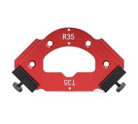 Maschera per angoli R35 T35, dima per raggio d’angolo interno ed esterno da utilizzare sulla tavola della router, maschera per router in lega di alluminio con angoli arrotondati e