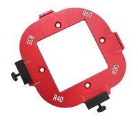 Maschera per angolo del router, modello di fresa per maschera per raggio - Modello di fresatura per raggio a metà angolo leggero con maschera per raggio,Fresatura sicura di mezzo angolo con morsetto r