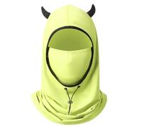 Maschera per bloccare il sole, cappello per il viso da donna, cappuccio traspirante, sciarpa esterna delicata sulla pelle, per attività madri, mogli, sorelle, Verde fluorescente