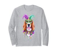 Maschera per Cani American English Coonhound, Perline, Modello Mardi Gras Maglia a Manica