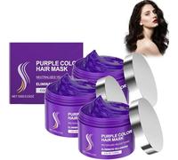Maschera per capelli al collagene, balsamo viola, maschera per capelli al collagene, crema idratante riparatrice, ripara i capelli danneggiati, migliora l'effetto lucentezza
