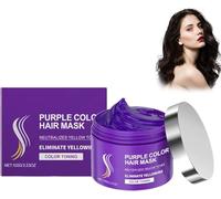 Maschera per capelli al collagene, balsamo viola, maschera per capelli al collagene, crema idratante riparatrice, ripara i capelli danneggiati, migliora l'effetto lucentezza