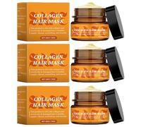 Maschera per capelli al collagene, maschera per capelli profondamente idratante e riparatrice, nutre e ripara i capelli morbidi, adatta a capelli secchi e danneggiati, forti e resistenti ai danni