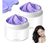 Maschera per capelli alla cheratina viola, maschera per capelli, balsamo idratante, trattamento profondo per capelli secchi e danneggiati, idrata e ripristina la morbidezza (2pcs)