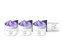 Maschera per capelli alla cheratina viola, maschera per capelli viola potente, balsamo idratante, trattamento profondo per capelli secchi e danneggiati, rende i capelli più sani