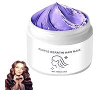 Maschera per capelli alla cheratina viola, maschere per capelli idratanti e nutrienti al collagene, ripara i capelli secchi, attiva le radici dei capelli, lozione maschera correttiva (1Pezzo)