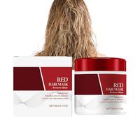 Maschera Per Capelli Colorazione Rossa, Rinfresco Colore Cura Dei Capelli, Nutriente E Rivitalizzazione Il Trattamento Con Deposizione Di Colore Secco Per Il Controllo Secco, Levigatezza E Crescente