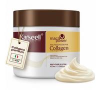 Maschera per capelli KARSEELL con collagene idrolizzato, olio di argan, estratto di maca peruviana e proteine vegetali. Balsamo idratante profondo, riparatore intensivo, nutriente e anti-crespo. Dona