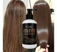 Maschera per capelli MELAO con collagene e cheratina - Riparazione intensiva per capelli danneggiati e fragili per ridurre la rottura, ripristinare la forza e lo splendore luminoso ABS
