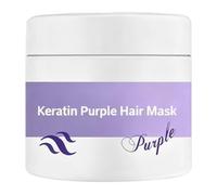 Maschera per capelli viola, 100 g, maschera per capelli cheratina, per capelli secchi, ripara i dei capelli