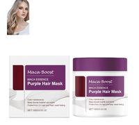 Maschera per capelli viola alla maca, maschera per capelli viola all'essenza di maca, maschera per capelli al collagene viola, maschera per capelli viola, idrata e ripara i capelli