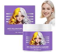 Maschera Per Capelli Viola Anti-ingiallimento, Balsamo Idratante Viola, Riparatore Idratante Per Capelli Secchi, Biondo Platino E Grigio/argento (1pcs)