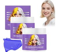 Maschera Per Capelli Viola Anti-ingiallimento, Balsamo Idratante Viola, Riparatore Idratante Per Capelli Secchi, Biondo Platino E Grigio/argento (2pcs)