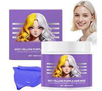 Maschera Per Capelli Viola Anti-ingiallimento, Maschera Per Capelli Alla Cheratina Viola, Maschea Per Capeli Viol Energizzante, Trattamento Profondo Per Capeli (1 pz)