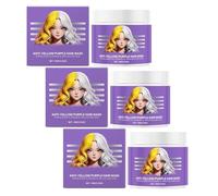 Maschera Per Capelli Viola Anti-ingiallimento, Rimuove I Toni Gialli E Condiziona I Capelli Secchi E Danneggiati, Per Capelli Biondo Platino E Grigi/argento (3pcs)