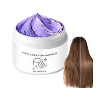 Maschera Per Capelli Viola Cheratina, Maschera Per Capelli Idratante Da 100 G Per Capelli Asciutti, Maschera Per Capelli Viola, Condizionatore Profondo Idratante, Attiva Le Radici Dei Capelli