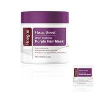Maschera per capelli viola Maca Deep Repair Collagene maschera per capelli biondi grigi biondi Purple Hair Mask Neutralizza giallo cheratina levigante per riparazione profonda per tutti i tipi di