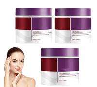 Maschera per capelli viola, maschere per capelli al collagene viola, capelli luminosi e nutrienti, balsamo idratante per la riparazione dei capelli, crema per capelli intensamente (3 pezzi)