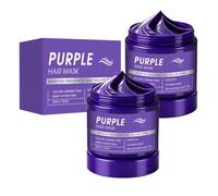 Maschera per capelli viola tonalizzante, trattamento alla cheratina, elimina i toni gialli, ripara l'effetto crespo per capelli morbidi e setosi,formula delicata per tutti i tipi di capelli