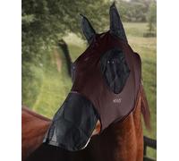 Maschera per cavalli antimosche in lycra con rete per occhi e naso Horses