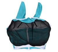 Maschera per cavalli traspiranti Universal Regolabile elastico Resputing Veil Cover Protector per protezione del viso a cavallo (Codice L (80 * 114 * 45cm))