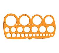 Maschera per Cerchi Grandi Arda - 27,8x14 cm - 7126 (Arancione Conf. 10)
