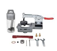 Maschera per cerniera Gearwell, maschera per alesatura per cerniera nascosta da 35 mm e guida per trapano, strumento di localizzazione per apertura fori regolabile per