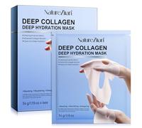 Maschera per collagene, Overnight, idratante profondo, anti-rughe, maschera idrogel per tutti i tipi di pelle, 34 g x 4 pezzi