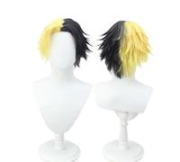 Maschera per cosplay Magic and Muscles Parrucca anime Rayne Ames Wig Black Yellow Short Hair Halloween Anime